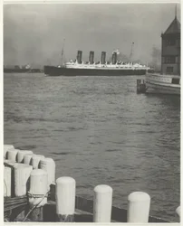 En partance, le Mauretania