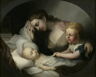 Mère pleurant son enfant