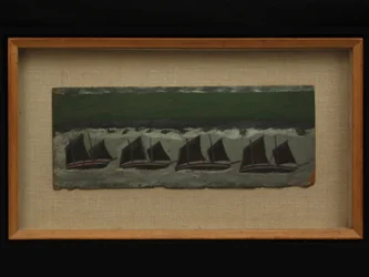 Quatre goélettes, vers 1930