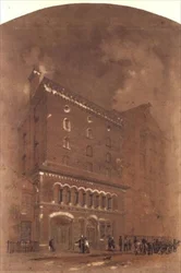 Dessin architectural pour un entrepôt