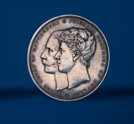 Médaille commémorant le mariage de la princesse Béatrice et du prince Henry de Battenberg, 1885 (argent)