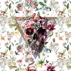 Crâne floral sombre