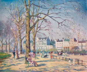 Printemps à Hyde Park, vers 1910
