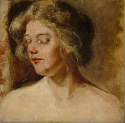 Modèle blond de studio