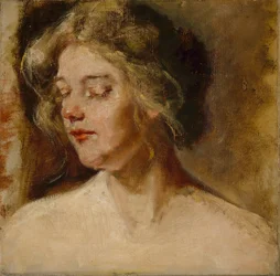Modèle de studio blonde