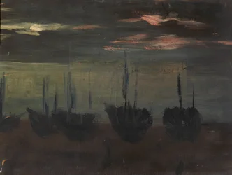 Navires au clair de lune