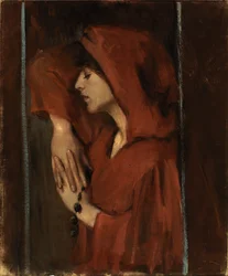 Femme à la capuche rouge, fin 19e-début 20e siècle