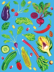 Assortiment de fruits et légumes colorés