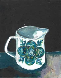 Nature morte avec pichet à fleurs