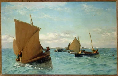 Luggers relevant des mouillages, 1886