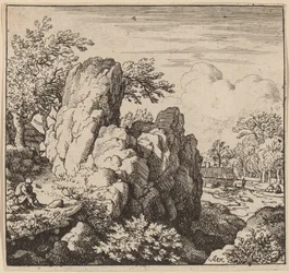Grand rocher, probablement vers 1645-1656