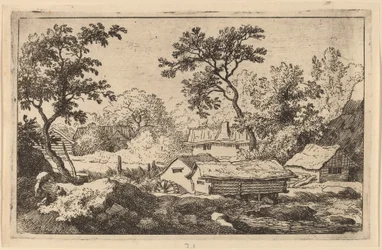 Moulin sous une cascade