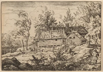 Pèlerin avec un chien