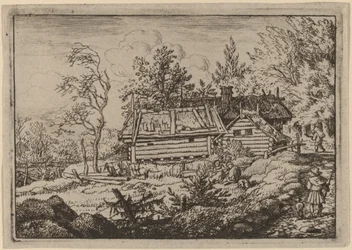 Pèlerin avec un chien