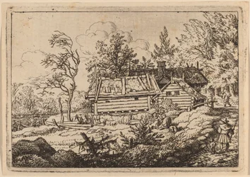 Pèlerin avec un Chien