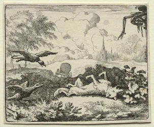 Renart le goupil : Renart feint la mort