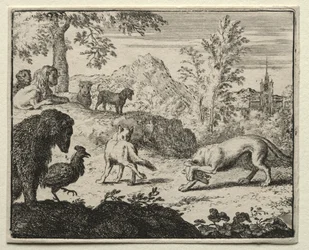 Reynard le Renard : Le Combat entre Reynard et le Loup