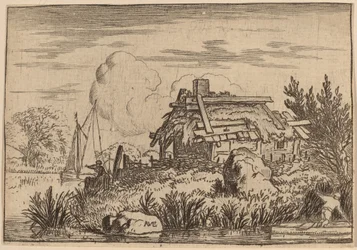 Cottage en Ruine, Entouré d