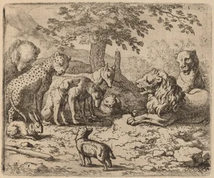 Le Lion cherche conseil, probablement vers 1645-1656
