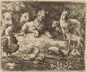 Le Coq charge Reynard, probablement vers 1645-1656