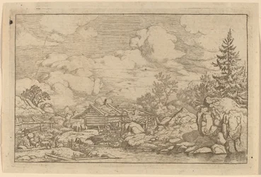 Trois chèvres à la rivière