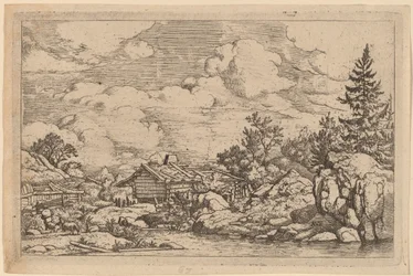Trois chèvres à la rivière, probablement vers 1645-1656
