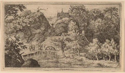 Moulin à eau au pied d