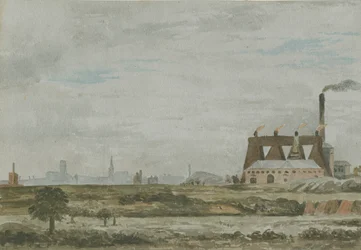Wolverhampton - Vue du sud : peinture à l