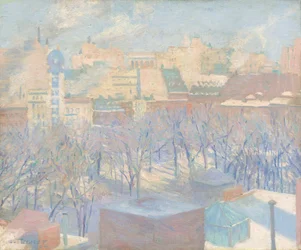 Madison Square, neige, 1904