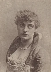 Charlotte Tittell, de la série Actresses N67 promouvant Virginia Brights Cigarett...