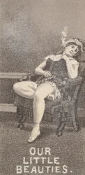De la série Actrices N57 promouvant les cigarettes Our Little Beauties pour Allen & Ginter