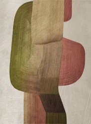 Formes abstraites aux tons terreux