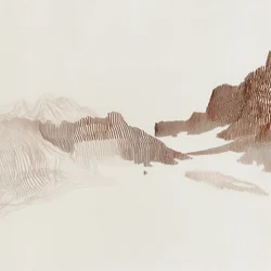 Lignes de montagnes sereines