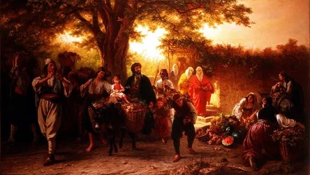Scène festive