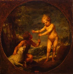Christ et Jean-Baptiste enfants, vers 1665