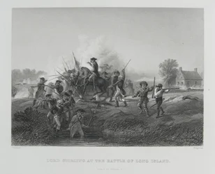 Lord Stirling à la bataille de Long Island, 1776