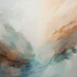 Paysage abstrait apaisant