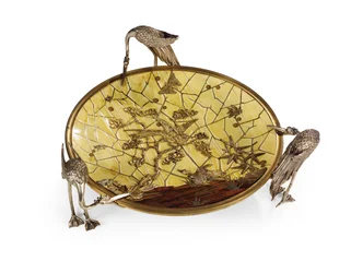 Coupe (Tazza), marqueterie par Ferdinand Duvinage, seconde moitié du XIXe siècle