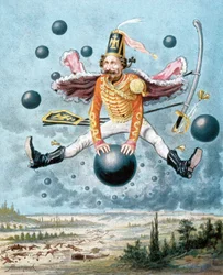 Les surprenantes aventures du baron de Münchhausen, illustration par Alphonse Adolphe Bichard (1879)