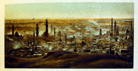 Illustration de Dinet tirée de "Mirages" Scènes de la vie arabe. 1906. Mirages, Scènes de la vie arabe a été illustré par Etienne Dinet et commenté par Silman Ben Ibrahim Bamer. Nasreddine Dinet est né sous le nom d