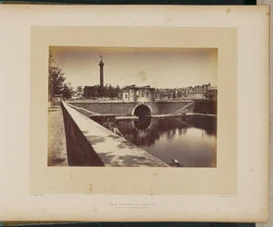 Poste-caserne de la Bastille. Tunnel et Colonne de Juillet.