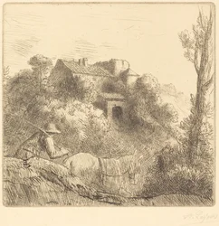 Ferme sur une colline