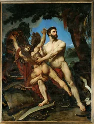 Hercule et Diomède (peinture sur toile)