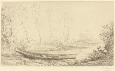 Homme avec une perche, figure à droite