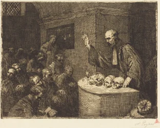 Cours de phrénologie, 2e planche (Le cours de phrénologie)