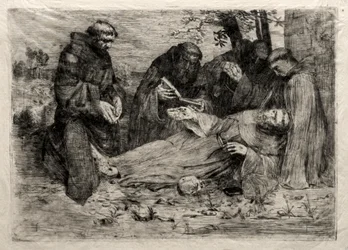La mort de Saint François