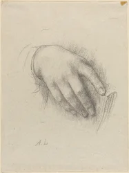 La main de la fille de l