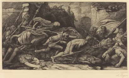 Le triomphe de la mort : Le combat