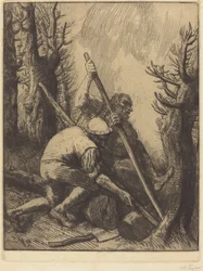 Les bûcherons, 3ème planche