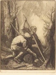 Les bûcherons, 3ème planche